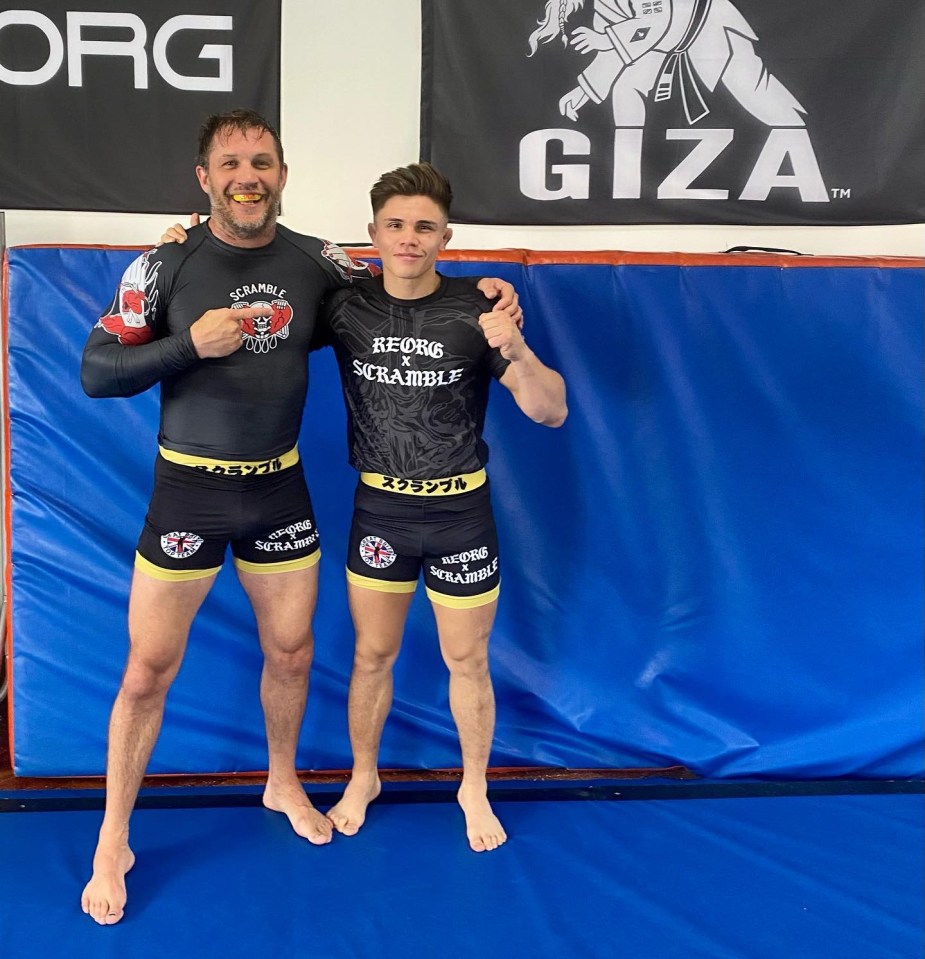 Actor Tom Hardy also trains in  jiu jitsu