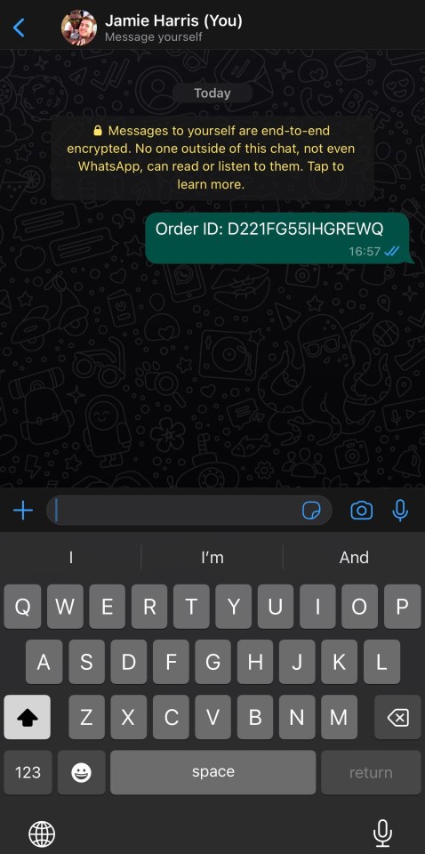 Ability to message yourself on WhatsApp is pretty handy