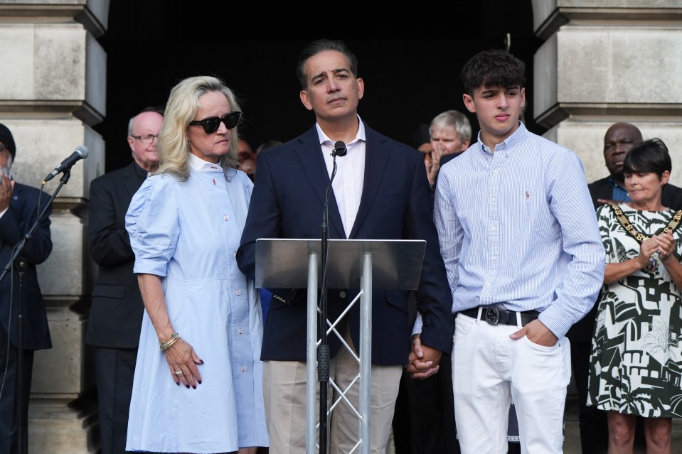 Grace's mum, dad and brother told how their family had now 'become three'