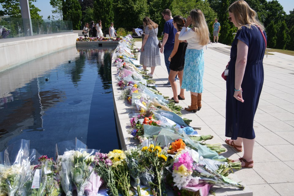 Flowers laid at the University of Nottingham campus