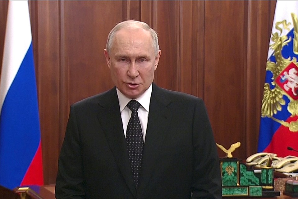 Putin addressed the nation as Wagner Group launched its rebellion