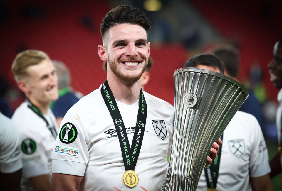 Rice, 24, skippered West Ham to Europa Conference League glory