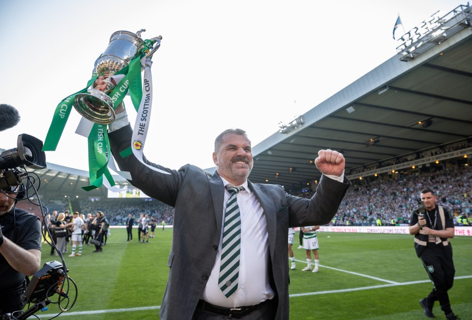 Fans made the same joke about Tottenham target Ange Postecoglu as he led Celtic to the Treble