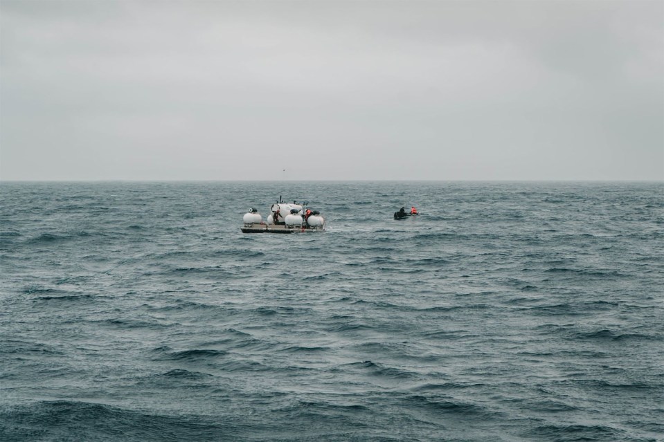 The last photo of Titan before the crew's dive to the Titanic wreck