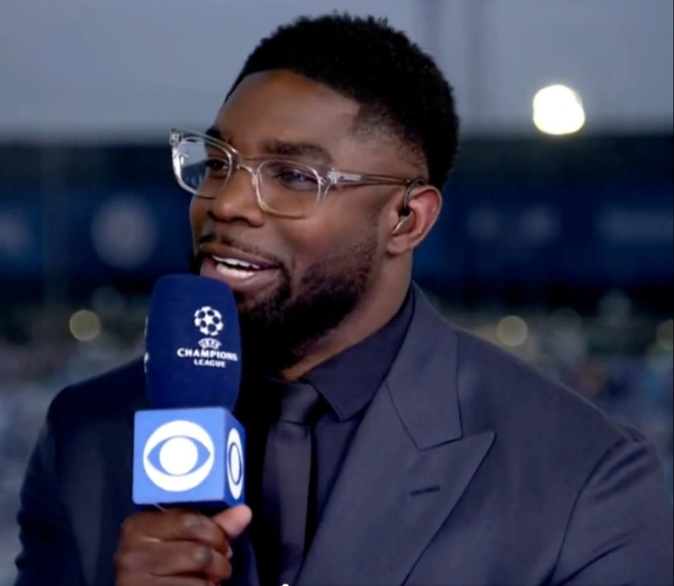 Richards looked a little embarrassed at being called out live on air
