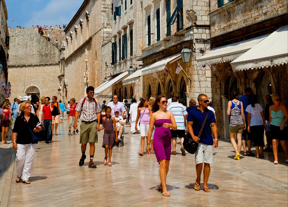 Walking around town shirtless or taking a nap in Croatia could see Brits fined