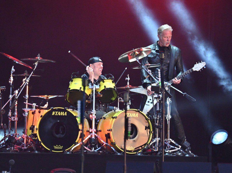 The band played huge hits Nothing Else Matters and Seek & Destroy