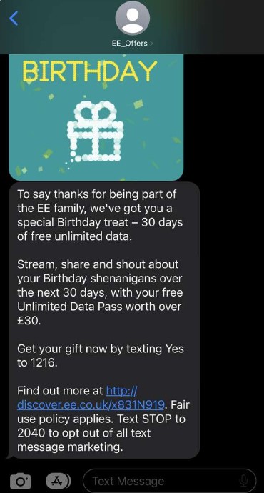 Customers who did take up the EE offer reported being tempted by an even more cost-effective gift 12 months later