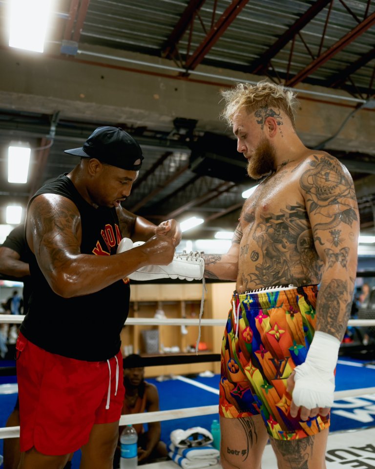 Jake Paul in training for his next fight