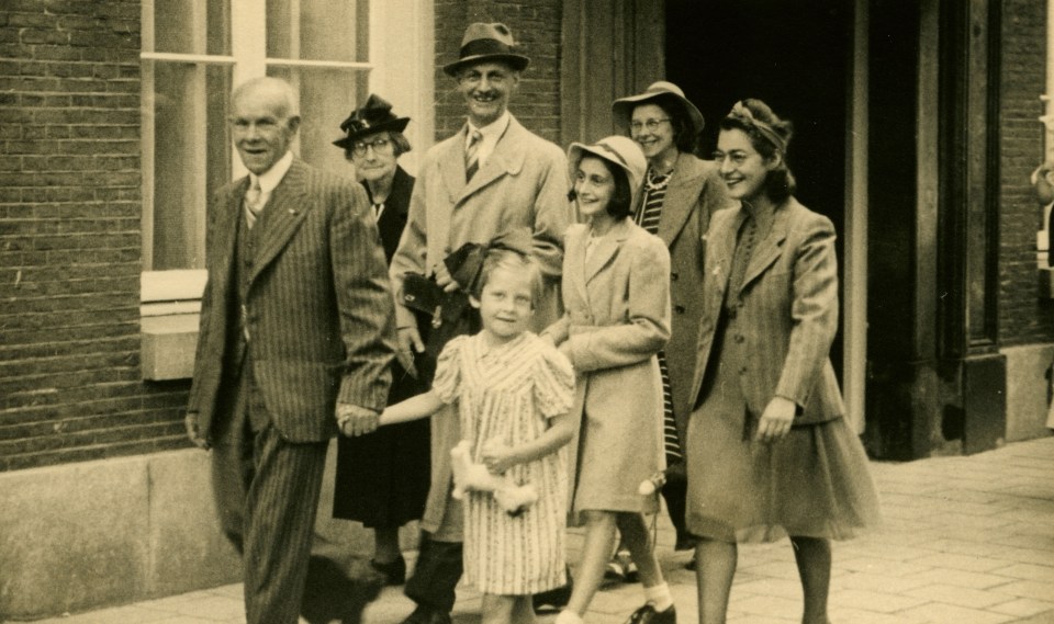 Otto and Anne Frank at the wedding of Miep and Jane Gies on 19 July, 1941