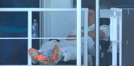 Marnus Labuschagne was taking a nap at the Oval