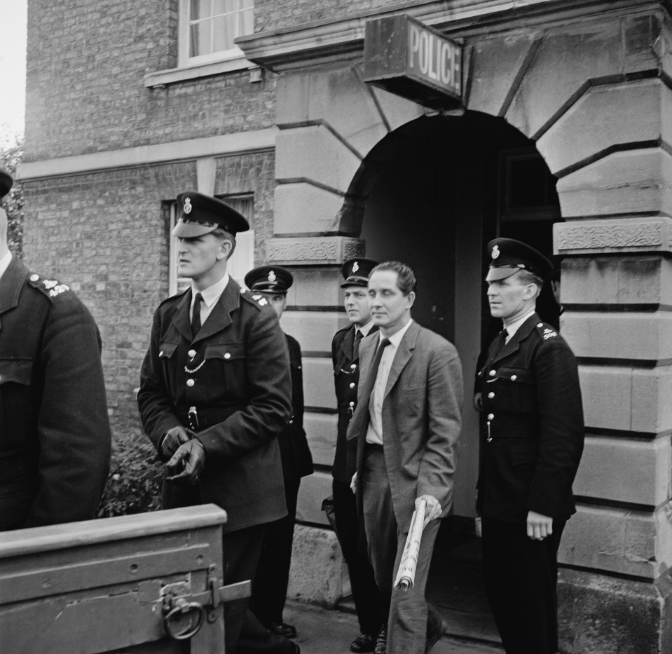 Ronnie after his arrest for the Great Train Robbery in 1963