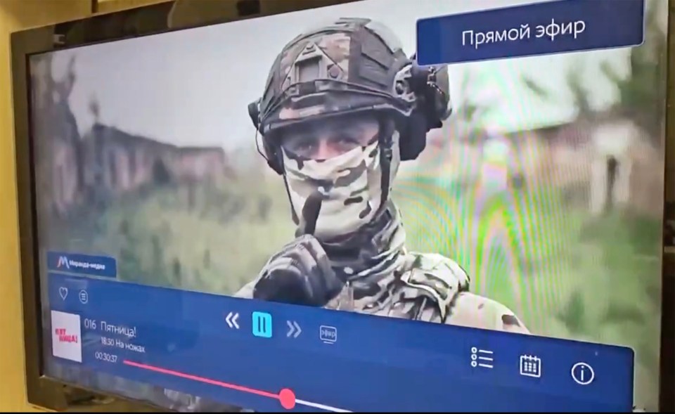 Residents of Crimea had their usual TV broadcast interrupted with a message from Ukrainian Ministry of Defense saying: 'Plans like silence. There will be no announcement of the start [of counter-offensive]