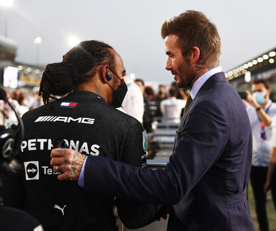 Beckham invited Hamilton to his son Brooklyn's wedding