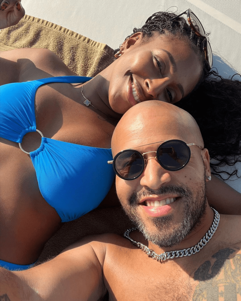 She and boyfriend Darren are expecting their second child