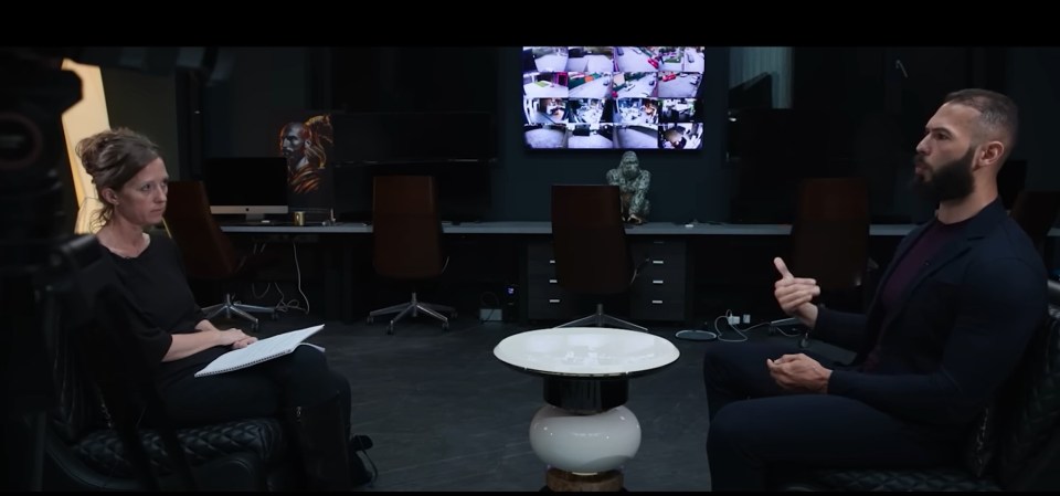He exchanged barbs with journalist Lucy Williamson in the tense one-on-one