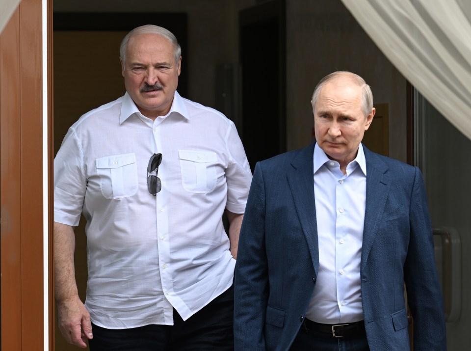 The Belarus leader, left, is one of Putin's top allies