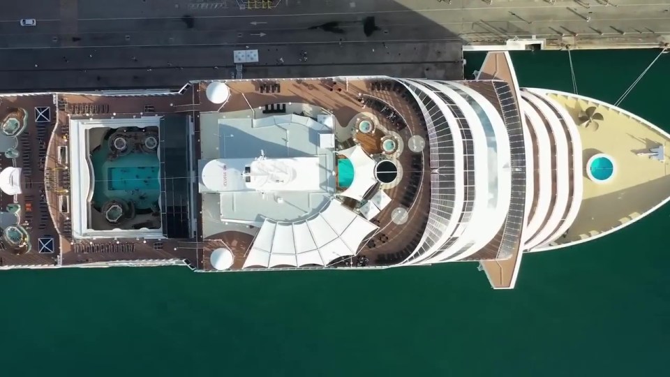 Neymar's not known for his aerial prowess but he might like this shot from above as organisers try to fill the luxury ship
