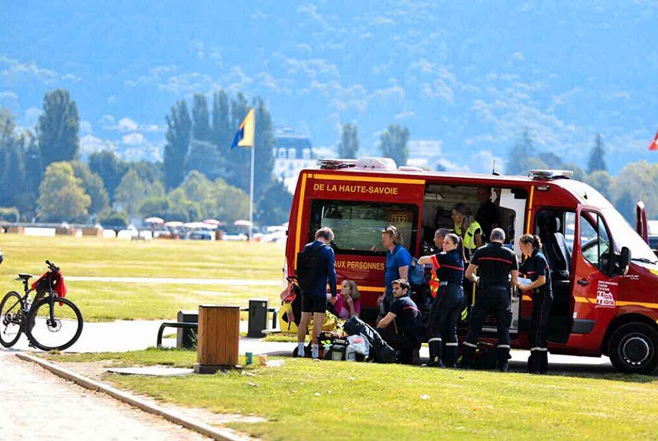 Several children have been wounded in the attack