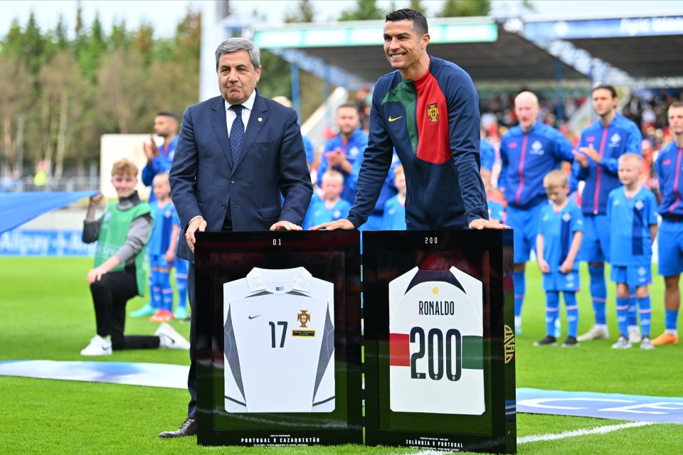 Ronaldo first set a record for most international appearances by a male footballer