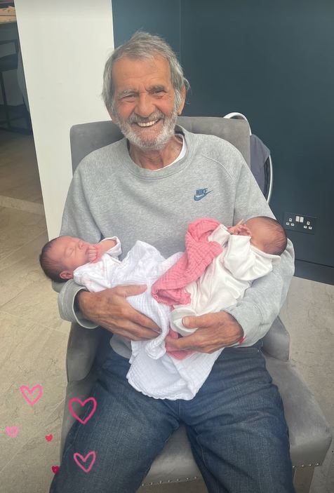 Dani Dyer's granddad Bruv has met the twins