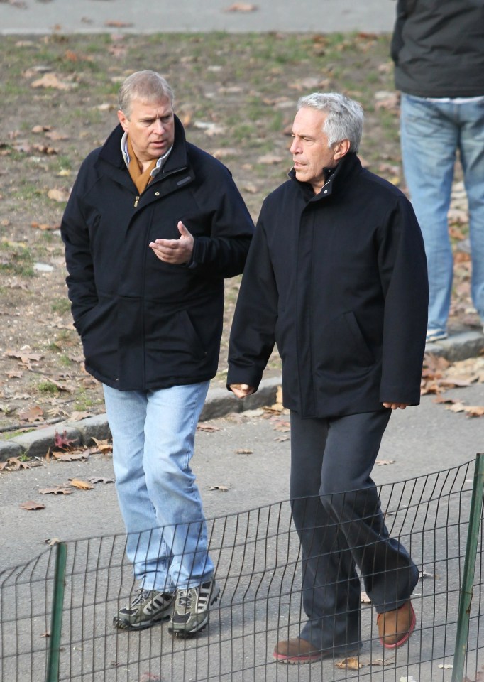 Andrew and Jeffrey Epstein in New York’s Central Park in 2010