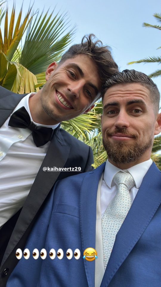 Arsenal midfielder Jorginho also teased the transfer
