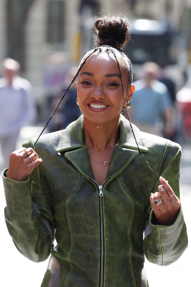 Leigh Anne stepped out in London to promote her new single