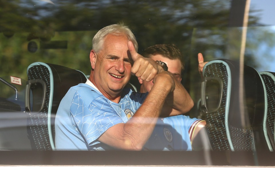 Tens of thousands of Manchester United and City fans were forced onto busses and cars in the early hours