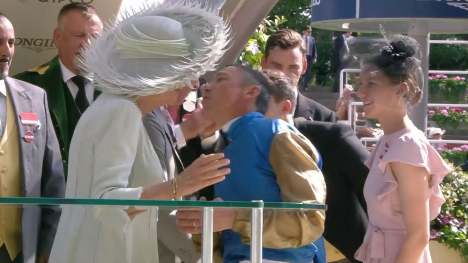 Frankie Dettori gave Camilla a kiss at Royal Ascot
