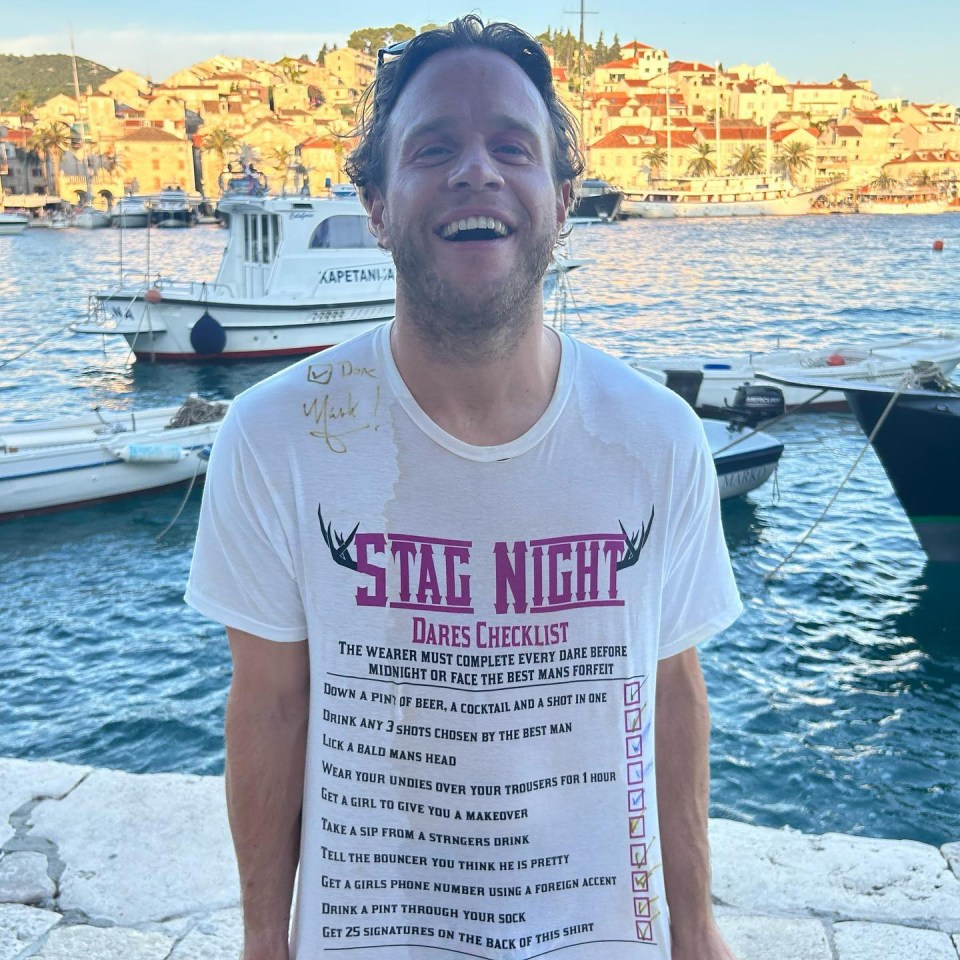 Olly Murs 'completed' his stag do challenges