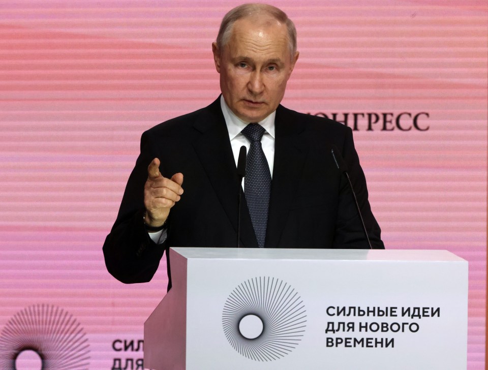 The tyrant spoke at the forum in his first outing since the Wagner group coup