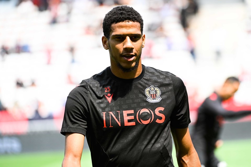 Jean Clair TODIBO of Nice during the Ligue 1 Uber Eats match between Nice and Toulouse at Allianz Riviera on May 21, 2023 in Nice, France. (Photo by Pascal Della Zuana/Icon Sport via Getty Images)
