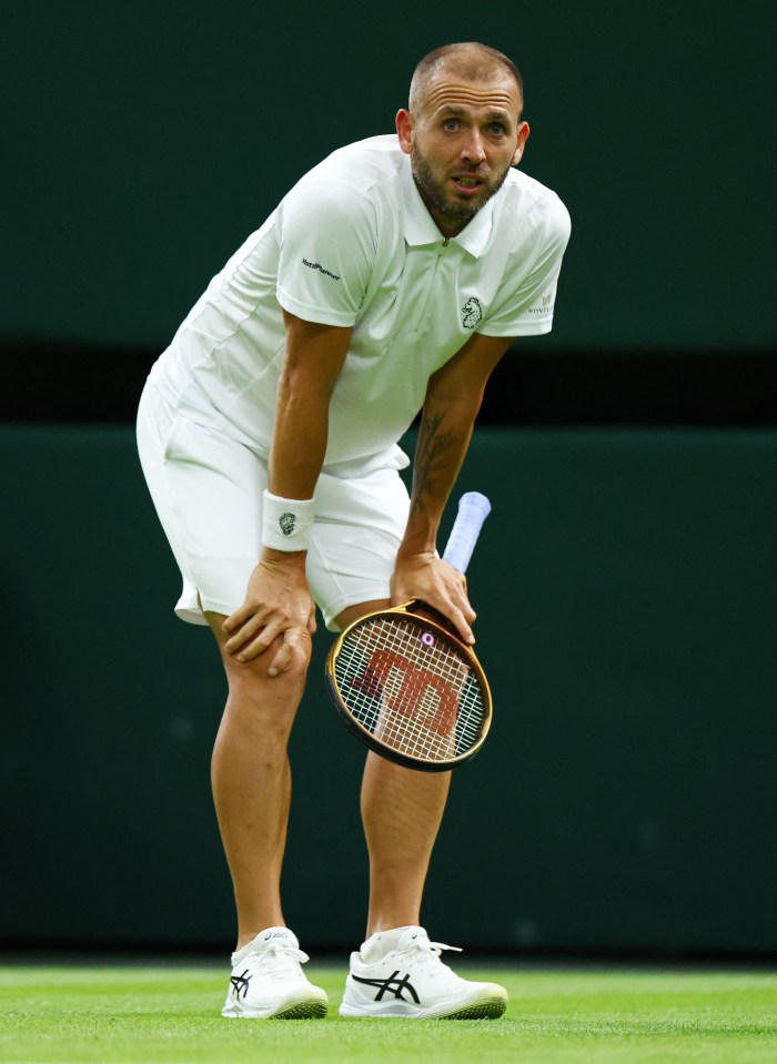 Dan Evans is out of Wimbledon in the first round