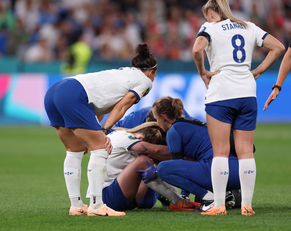 The midfielder was devastated on the pitch