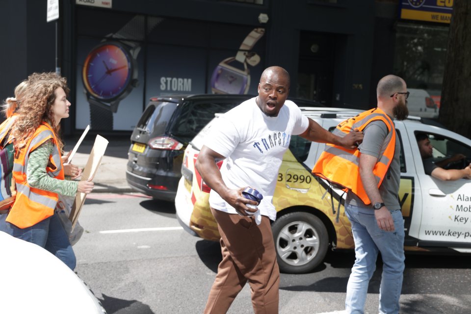 It is claimed around 200 idiots have joined in to stop traffic as they take over bridges and roads