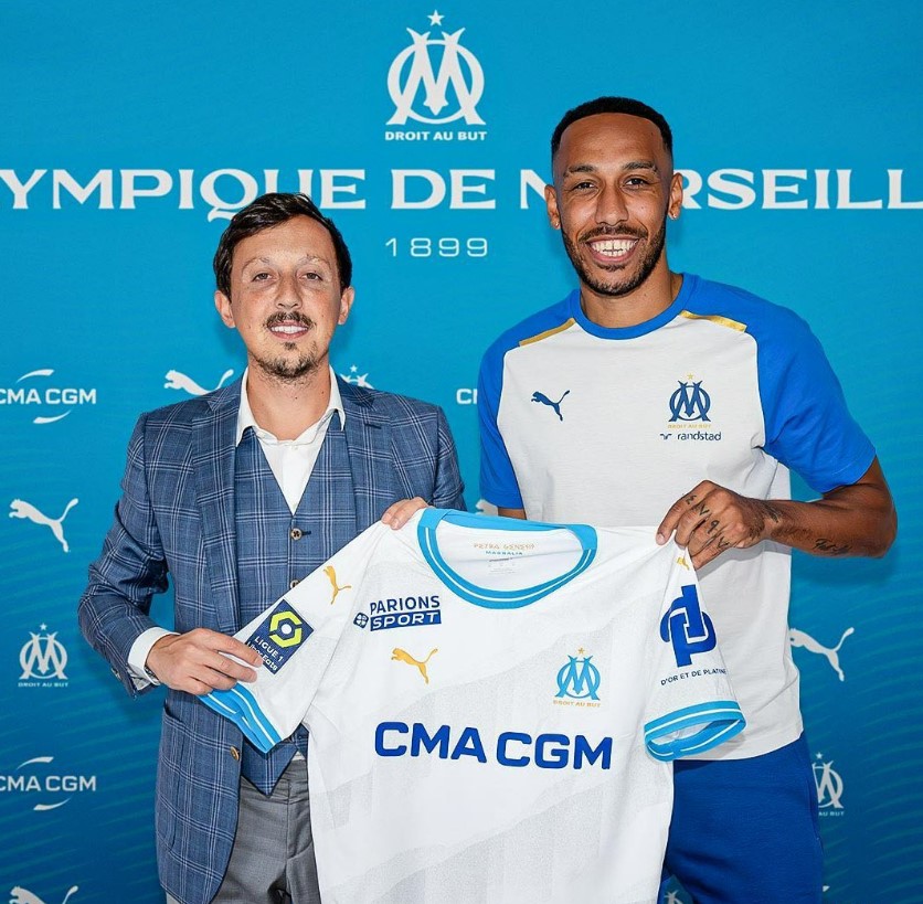 Pierre-Emerick Aubameyang has left Chelsea for Marseille on a free transfer