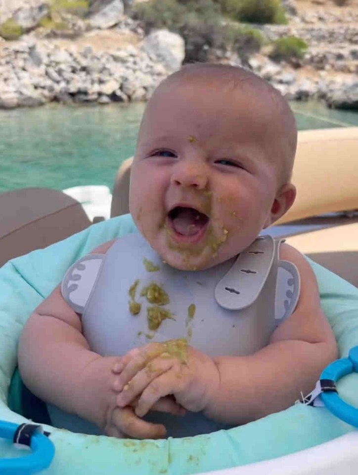 The baby recently went on her third holiday - this time, to Athens