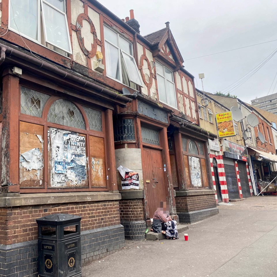 Buildings in the town look disheveled and dilapidated