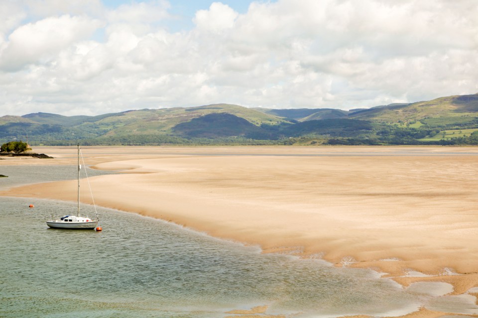 The beach has golden sand - and tourists love that there are no arcades or shops