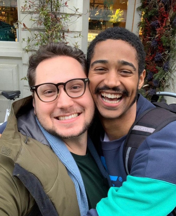 Matt with friend and former Netflix co-star Alfred Enoch