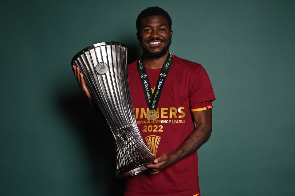 Maitland-Niles won the Conference League while on loan at Jose Mourinho's Roma