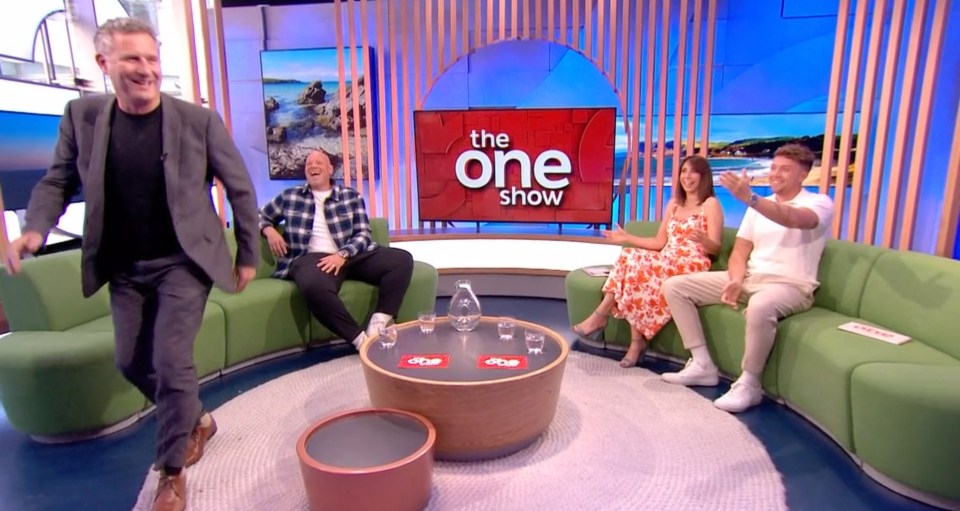 Adam pretended to walk off The One Show in disgust