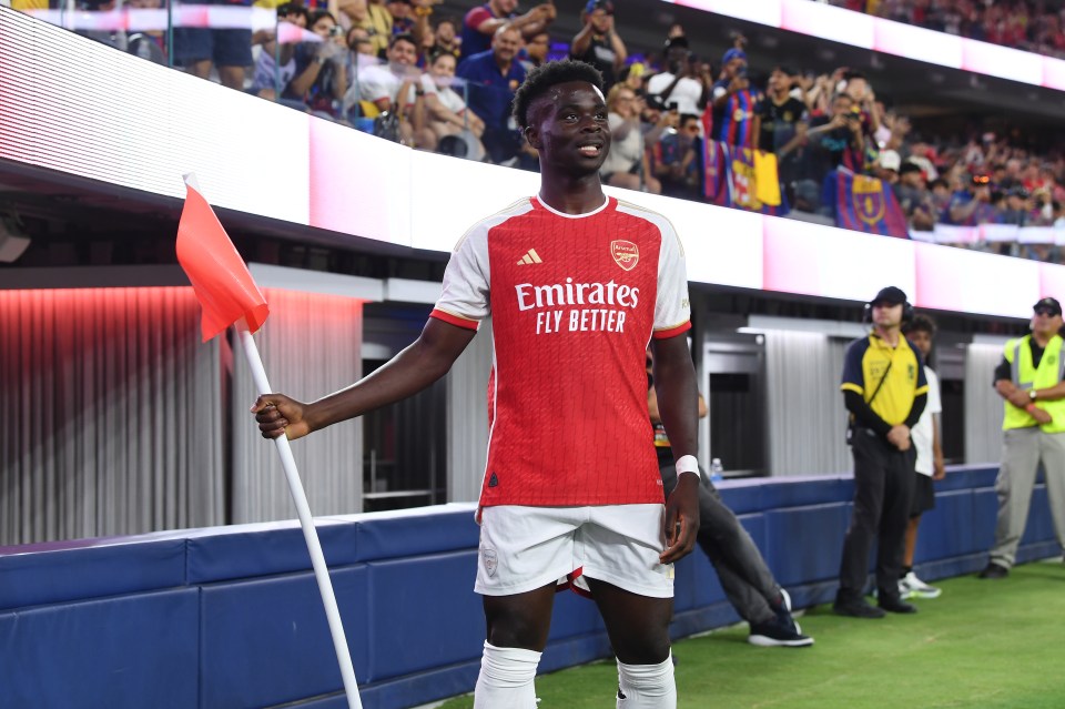 Saka could have ended the game with two goals but missed a penalty in the first half
