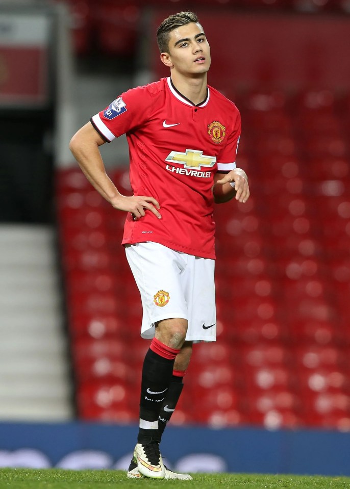 Andreas Pereira joined Manchester United as a teenager