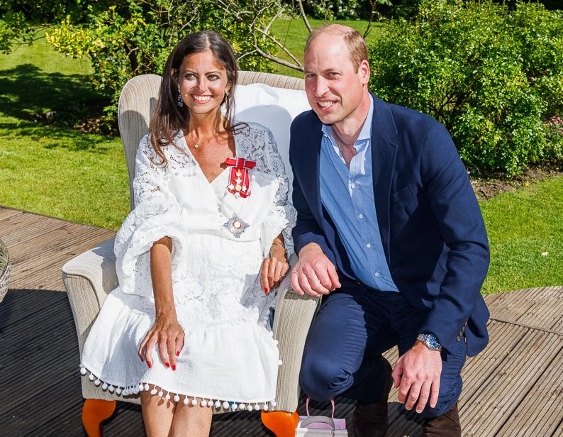 A new charity single recorded in honour of The Sun’s Dame Deborah James is released today - pictured with Prince William