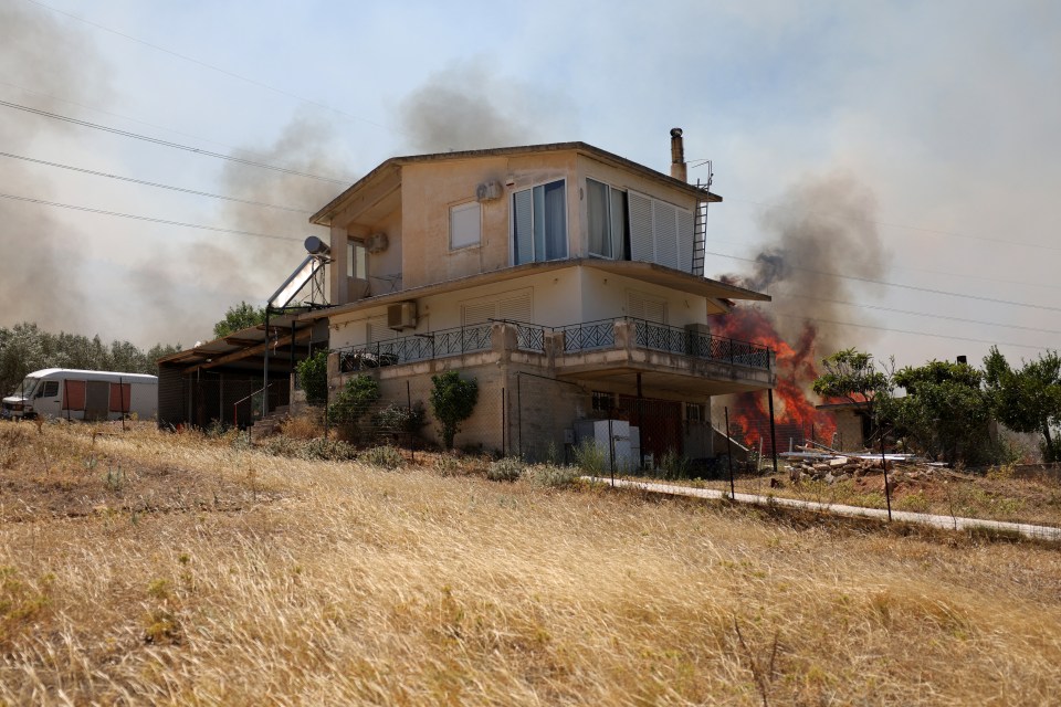 Residents have been evacuated as wildfires rage during the heatwave