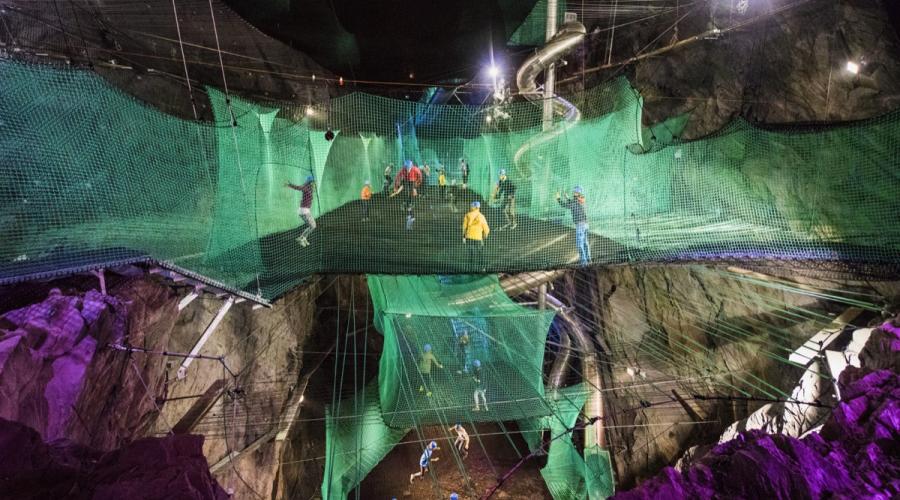 Thrillseekers can explore the disused mine in style