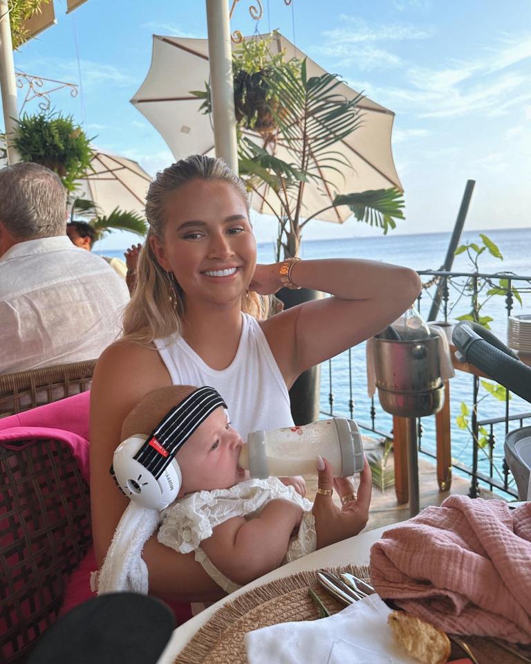 She then jetted off to Barbados - for Molly-Mae's manager's wedding