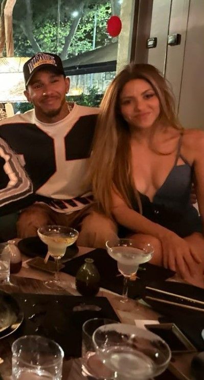 Shakira is said to be enjoying a 'hot summer romance' with Lewis Hamilton
